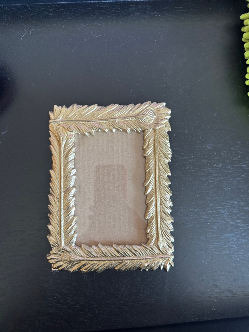Gold Leaf-Textured Frame | Decorative Home Accent